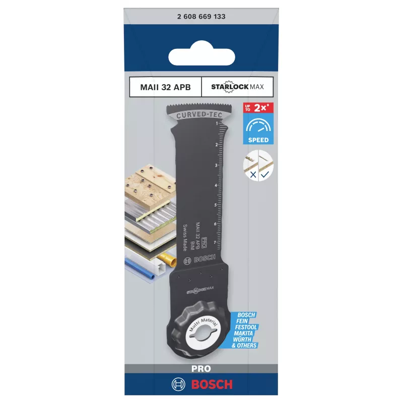 Bosch Multilama bi-metallo 32 mm StarlockPlus lama per taglio a tuffo 2608669133