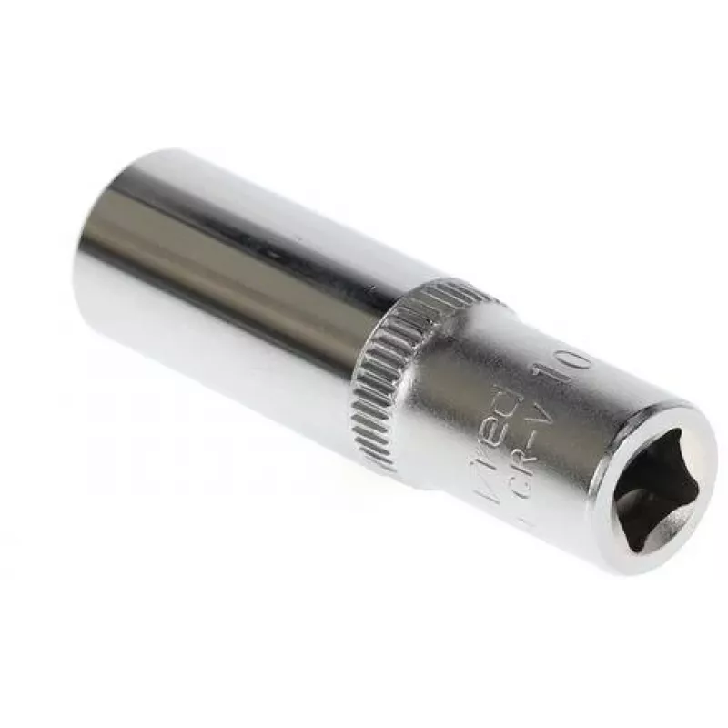 GEDORE red 1/4 pollice attacco chiave a bussola profonda, 6-kant, 10 mm, lunghezza 50 mm R41001009