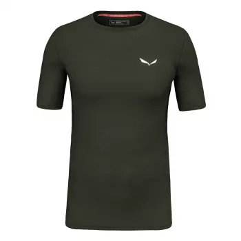 Salewa Cristallo Thermal T-shirt Uomo - Dark Olive