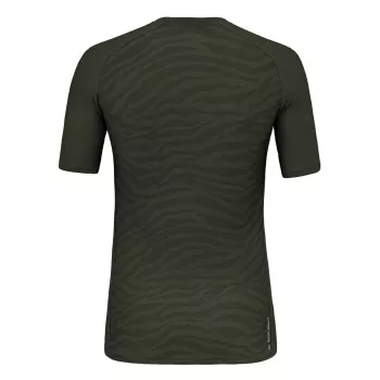 Salewa Cristallo Thermal T-shirt Uomo - Dark Olive