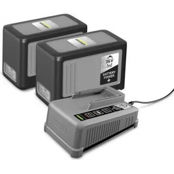 Kärcher Battery Power+ 36/75 Starter-Kit – batteria ricaricabile Li-Ion 36V 7,5Ah e caricabatterie rapido 2.445-070.0