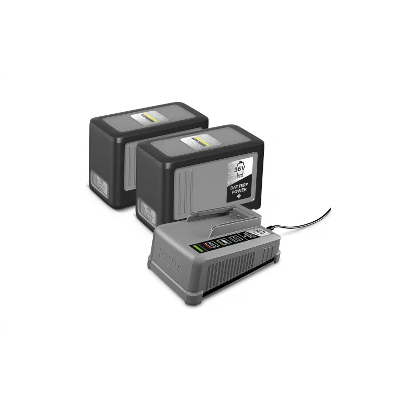 Kärcher Battery Power+ 36/75 Starter-Kit – batteria ricaricabile Li-Ion 36V 7,5Ah e caricabatterie rapido 2.445-070.0