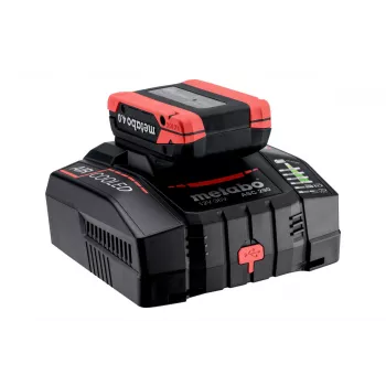 Metabo ASC 290 caricabatterie rapido raffreddato ad aria 12-36 V, 8,0 A, Li-Ion/LiHD, montabile a parete, indicatore LED 627370000