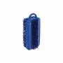 Haug Bürsten FC3172 spazzola per unghie, plastica blu, setole in nylon a doppia faccia
