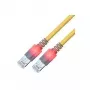 ZVK GMBH Easylan DualBoot cavo patch LED RJ45 S/FTP Cat.6 (Class E), con connettore saCon, LSOH, giallo, 25 m CS1OYCDCD0250
