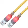 ZVK GMBH Easylan DualBoot cavo patch LED RJ45 S/FTP Cat.6 (Class E), con connettore saCon, LSOH, giallo, 25 m CS1OYCDCD0250