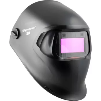 3M Speedglas 100 casco di saldatura con filtro auto-oscurante 100B, livello di protezione 8-12, campo visivo 93x44 mm, nero 7100259107
