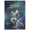 BRUNNEN cartella raccoglitore ROBOT HEROES DIN A4 blu scuro menta 1041604421