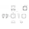 Bopla BoPad BOP 1212 P-9016-SET Custodia per display 122 x 118 x 57,60 mm ABS bianco (RAL 9016) 35112076.HMT1