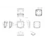 Bopla BoPad BOP 1212 P-9016-SET Custodia per display 122 x 118 x 57,60 mm ABS bianco (RAL 9016) 35112076.HMT1