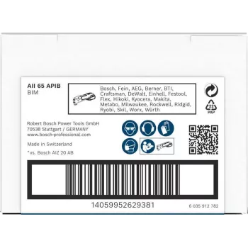 Bosch PRO AII 65 APIB Lama per sega a tuffo 65x40mm per legno e metallo, StarlockPlus/Max 2608669081