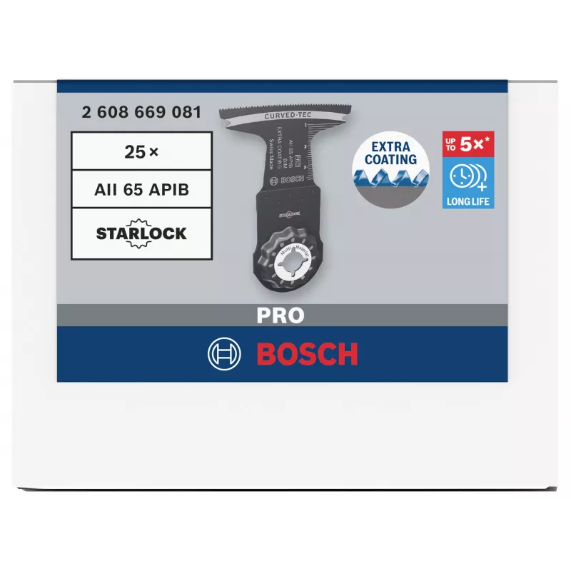 Bosch PRO AII 65 APIB Lama per sega a tuffo 65x40mm per legno e metallo, StarlockPlus/Max 2608669081