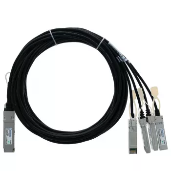 BLUELAN QSFP-4X10G-C2M-BL cavo breakout direct attach passivo compatibile Alcatel-Lucent 40G QSFP a 4x10G SFP+, 2m