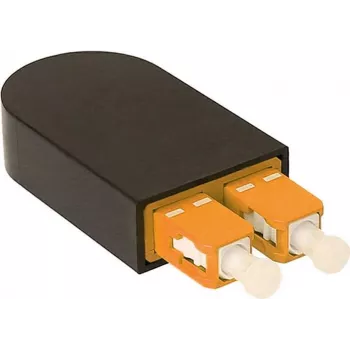 BLUELAN BlueOptics adattatore loopback in fibra ottica OM2 50/125µm multimodale SC/UPC duplex ferrule in ceramica -40°C a +85°C (BOLBSCOM2)