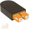 BLUELAN BlueOptics adattatore loopback in fibra ottica OM2 50/125µm multimodale SC/UPC duplex ferrule in ceramica -40°C a +85°C (BOLBSCOM2)