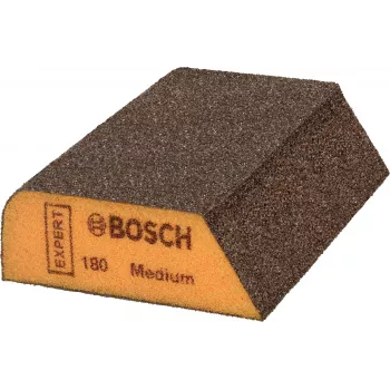 Bosch EXPERT M475 spugna abrasiva, K120 media, ossido di alluminio, per uso a umido e a secco, blocco rettangolare 2608621921
