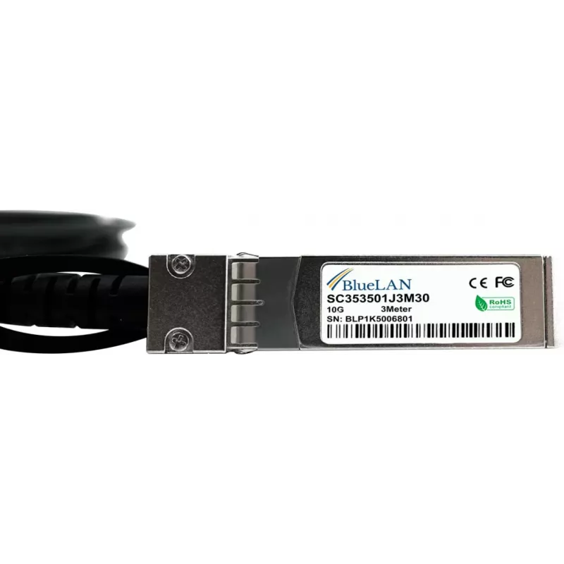 BlueLAN 10G-DACP-SFPZ5M-BL cavo Direct Attach passivo SFP+ 10GBASE-CR compatibile Extreme Networks, 0,5m