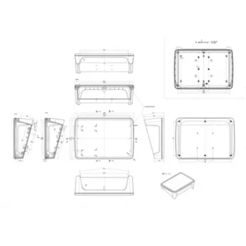 Bopla BoPad BOP 10.1 P-9016-SET case per display 285 x 198 x 92,90 mm ABS bianco RAL 9016 35110176.HMT1