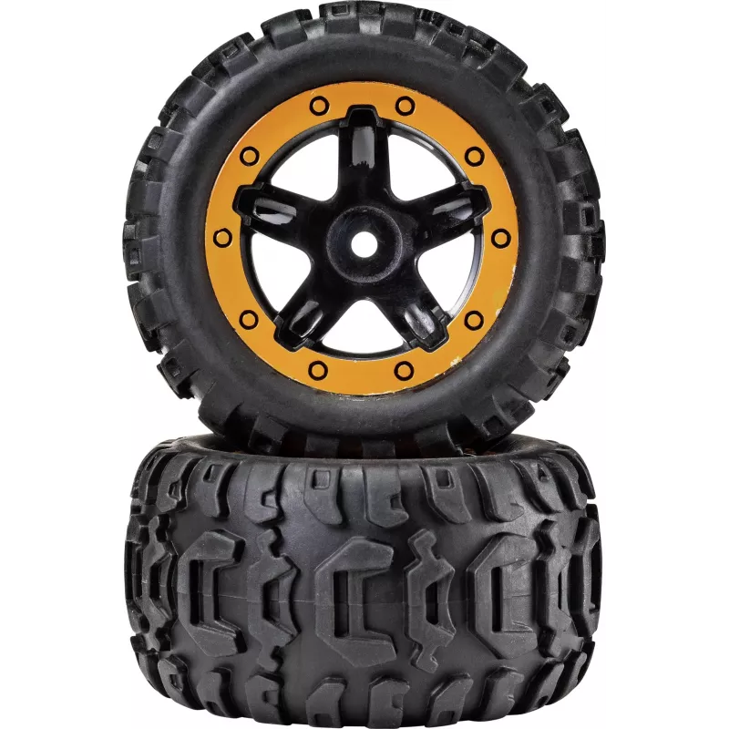 Reely RE-6904695 set ruote off-road 1:10 (2 pz., 87 mm, esagono 12 mm, nero)