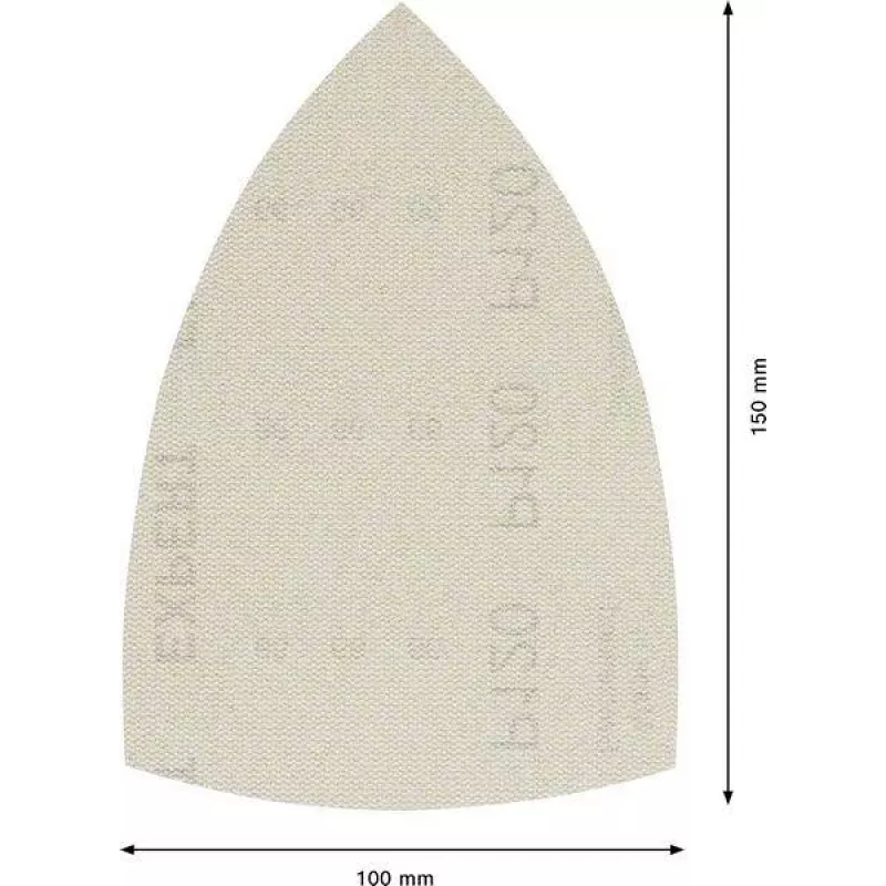 Bosch Accessories 2608901624 retina abrasiva per levigatrice multifunzione grana 120, 150 x 100 mm, 50 pezzi