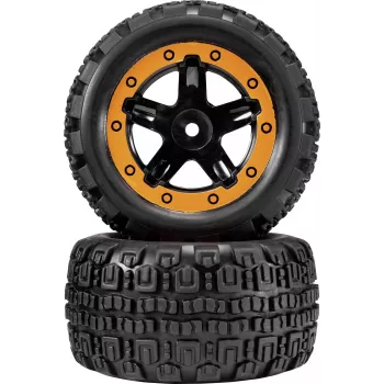 Reely RE-7042668 set ruote on-road 1:10 (2 pz., 65 mm, esagono 12 mm, nero)