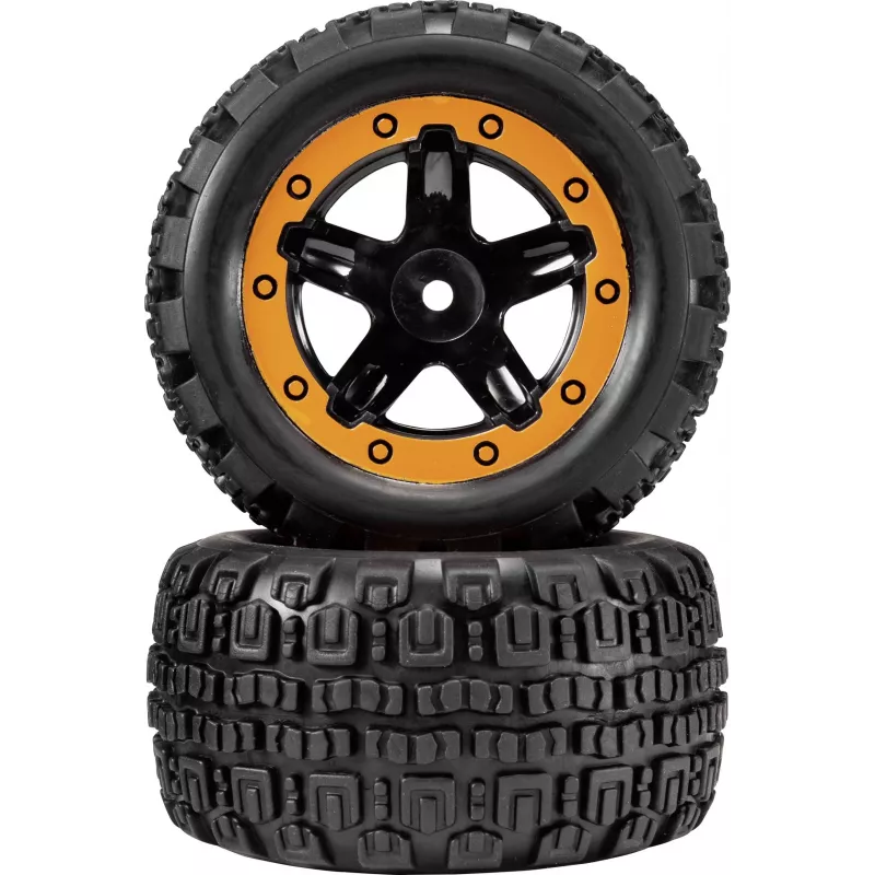 Reely RE-7042668 set ruote on-road 1:10 (2 pz., 65 mm, esagono 12 mm, nero)