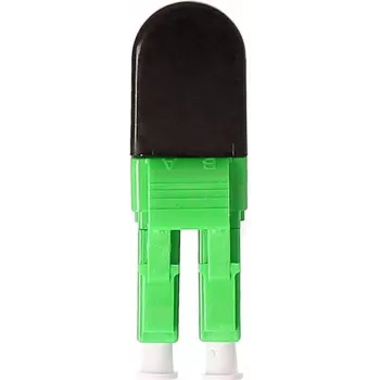 BLUELAN BlueOptics adattatore loopback in fibra ottica OM5 50/125µm multimodale LC/UPC duplex, verde lime, ferula in ceramica, da -40°C a +85°C (BOLBLCOM5)