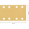 Bosch 2608901662 fogli abrasivi per levigatrice orbitale, grana 80, 133 x 80 mm, confezione da 50