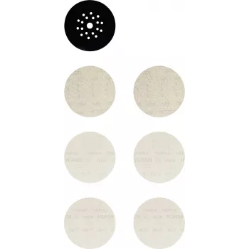Bosch Expert M480 set di reti abrasive da 225 mm per levigatrici per cartongesso, grana P80/P120/P180, 3 pezzi 2608901667