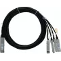 BlueLAN Cavo breakout Direct Attach passivo 40G QSFP a 4x 10G SFP+ da 2 m, compatibile Centec (CAB-Q-S-2M-CT-BL)