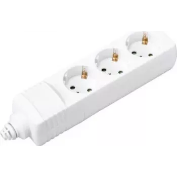 SYGONIX BT-2372208 Ciabatta, 6 prese, cavo 1,5 m, bianco