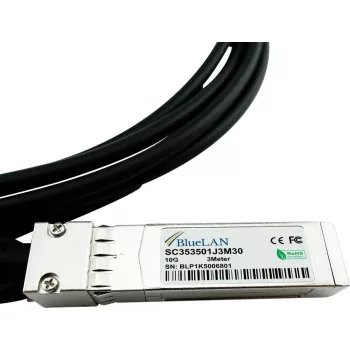 BLUELAN BlueOptics Cavo Direct Attach 10GBASE-CR SFP+ 0,5 m Industrial SC353501J0.5M30IN