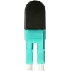 BLUELAN BlueOptics Adattatore loopback in fibra ottica multimodale OM3 LC/UPC duplex, aqua, ferula in ceramica, da -40°C a +85°C BOLBLCOM3