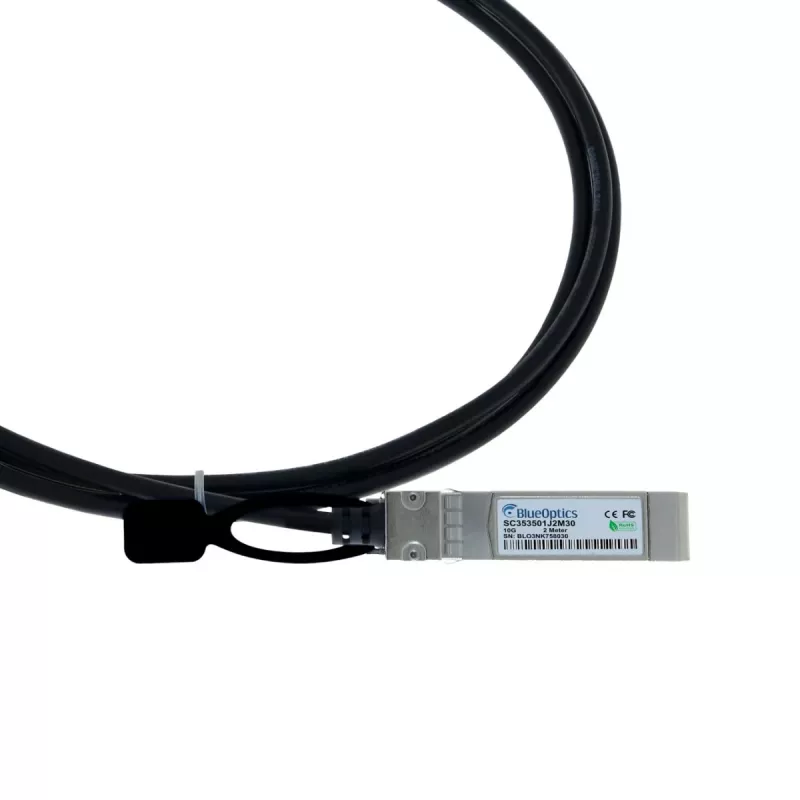 BlueLAN 10GBASE-CR cavo Direct Attach SFP+ su SFP+ passivo, 1m, AWG30, compatibile con Molex 747522101 (747522101-BL)
