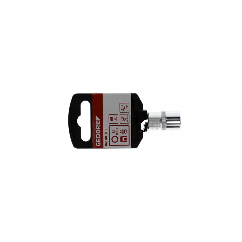 GEDORE red adattatore di trasmissione 1/4 quadro x 1/4 esagono, lunghezza 25 mm R47100003