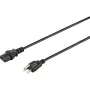 Sygonix SY-5042706 Cavo di alimentazione IEC C13 CEE 7/7 a C13 2 m nero