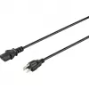 Sygonix SY-5042706 Cavo di alimentazione IEC C13 CEE 7/7 a C13 2 m nero