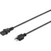 Sygonix SY-5042736 Cavo di collegamento per apparecchi a freddo CEE 7/7 a IEC C13 2 m nero