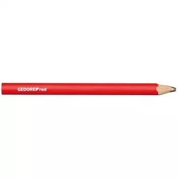 Gedore RED 3301432 Matita da carpentiere, ovale, rossa, 175 mm, confezione da 12