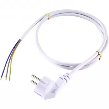Sygonix SY-5043482 Cavo di alimentazione bianco 2,00 m