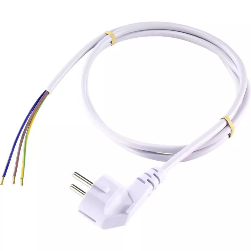 Sygonix SY-5043482 Cavo di alimentazione bianco 2,00 m