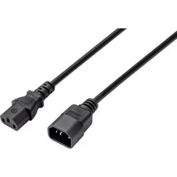 Sygonix SY-5044234 Prolunga per apparecchi a freddo, C14 a C13, 3,5 m, nero