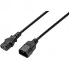 Sygonix SY-5044234 Prolunga per apparecchi a freddo, C14 a C13, 3,5 m, nero