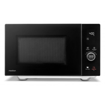 Medion MD 12041 microonde combinato 4-in-1 con grill, aria calda e funzione scongelamento, 25L, 900W, nero/acciaio inox 50076276