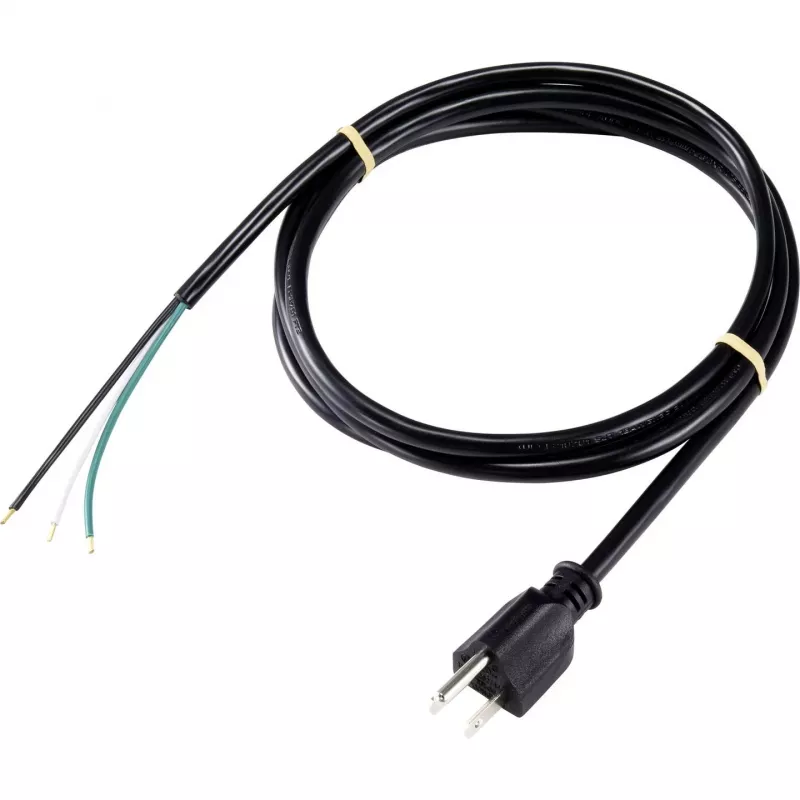 Sygonix SY-5043454 Cavo di alimentazione nero 2,00 m