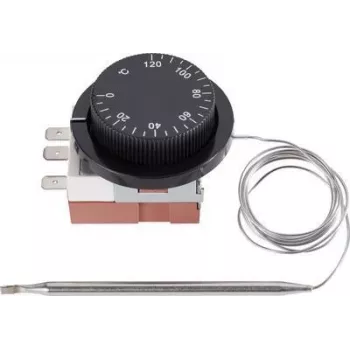 SYGONIX termostato da incasso da 0 a +120°C, sonda capillare, 16A SPDT (SY-5044424)