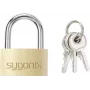 Sygonix SY-5045288 lucchetto in ottone 29,8 mm a chiave unica? No, a chiavi diverse giallo-oro