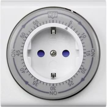 Sygonix SY-5045302 timer analogico countdown con presa IP20