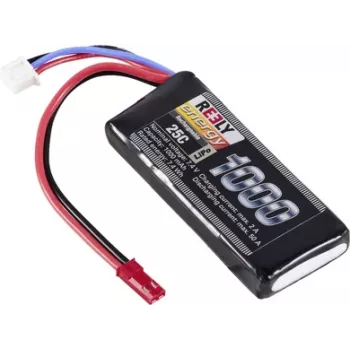 Reely batteria LiPo 7,4V 1000mAh 2S 25C softcase con connettore BEC RE-7849758