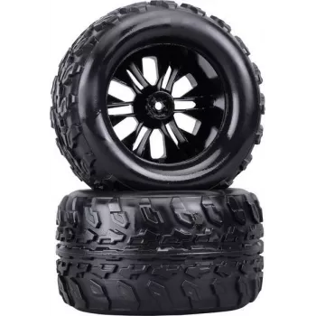 Reely ruote complete per monstertruck 1:10 nero 2 pz. (RE-6747333)